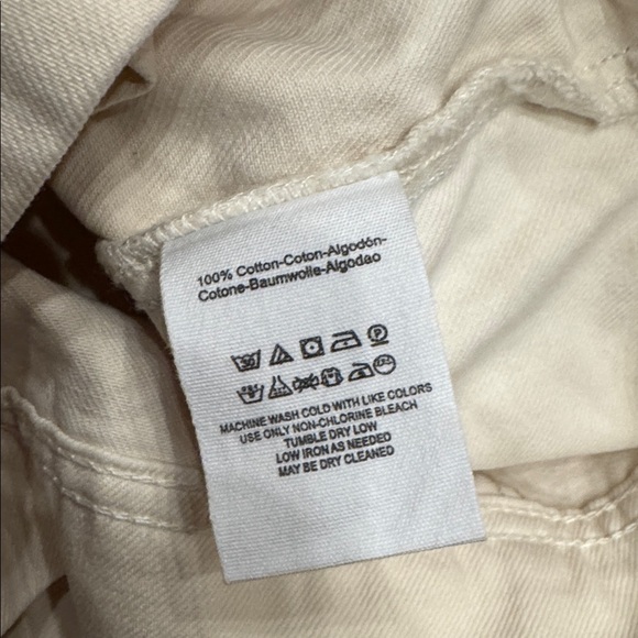 Women's Free People Cream Denim Jacket - Picture 6 of 7